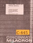 Cincinnati-Milacron-Cincinnati Milacron DE, Vertical Machining Center, Operations Parts Manual 1979-Cintimatic-DE-01
